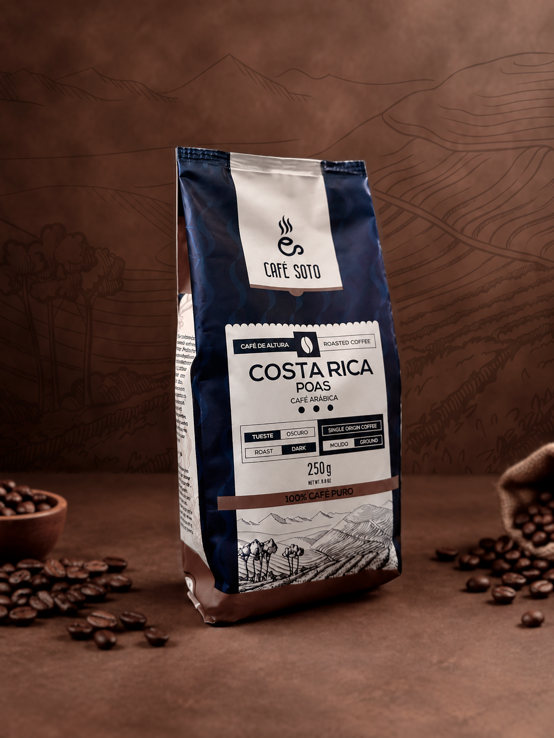 Tueste Oscuro Molido - Dark Roast Grounded 250 g