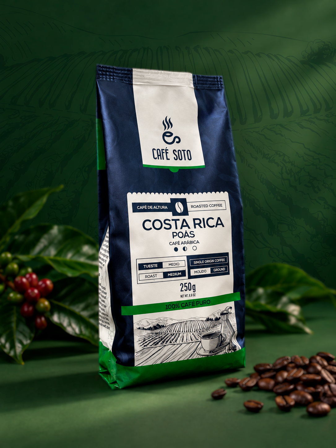Tueste Medio Molido - Medium Roast Grounded 250 g